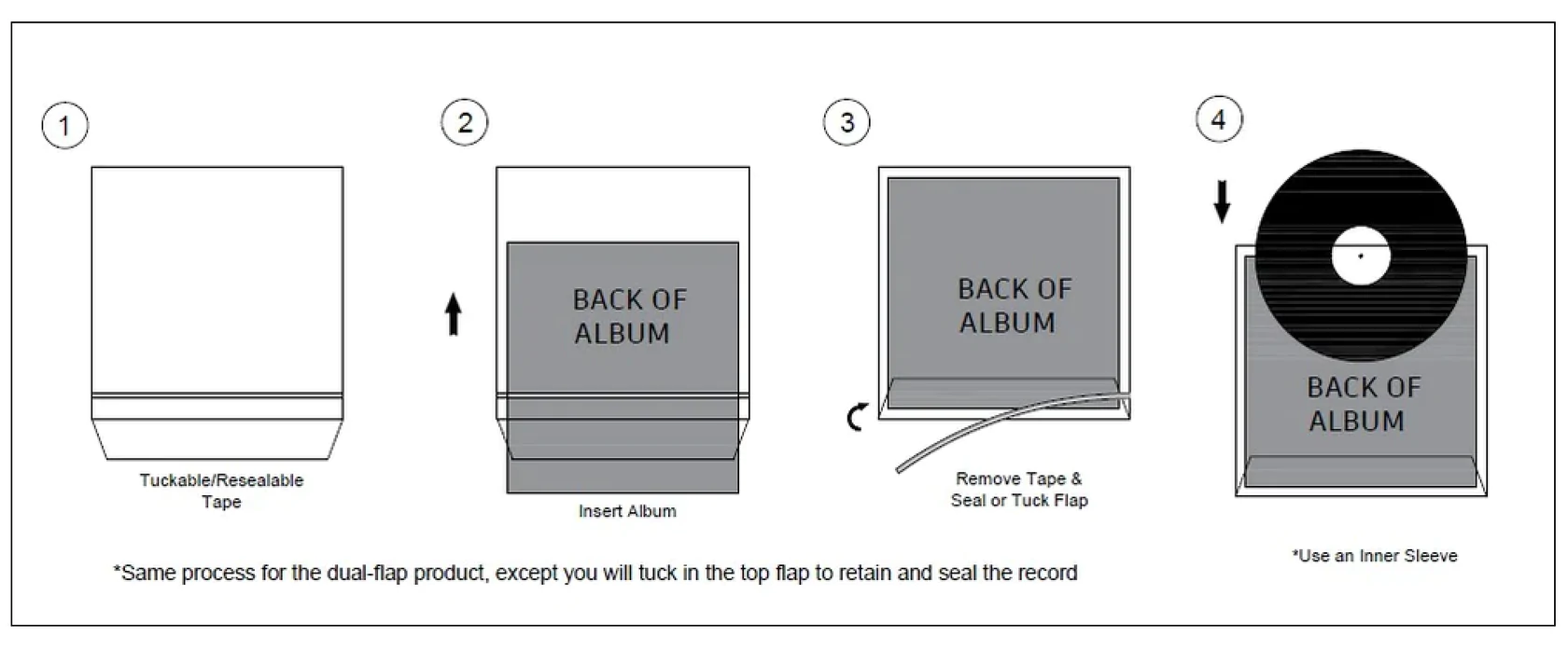 10 " Dual Pocket Outer Sleeves (Resealable Pack of 25) – Image 6