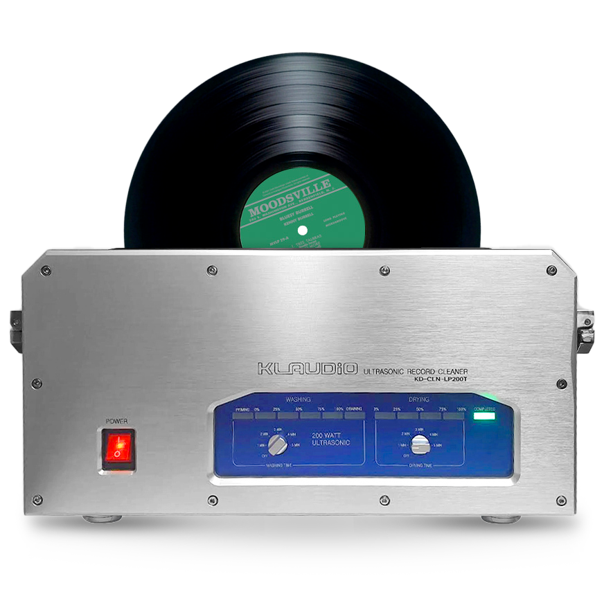Klaudio - Vinyl LP Record Ultrasonic Cleaner with Dryer (External Reservoir) (KD-CLN-LP200T)