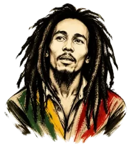 Illustration: Bob Marley and The Wailers